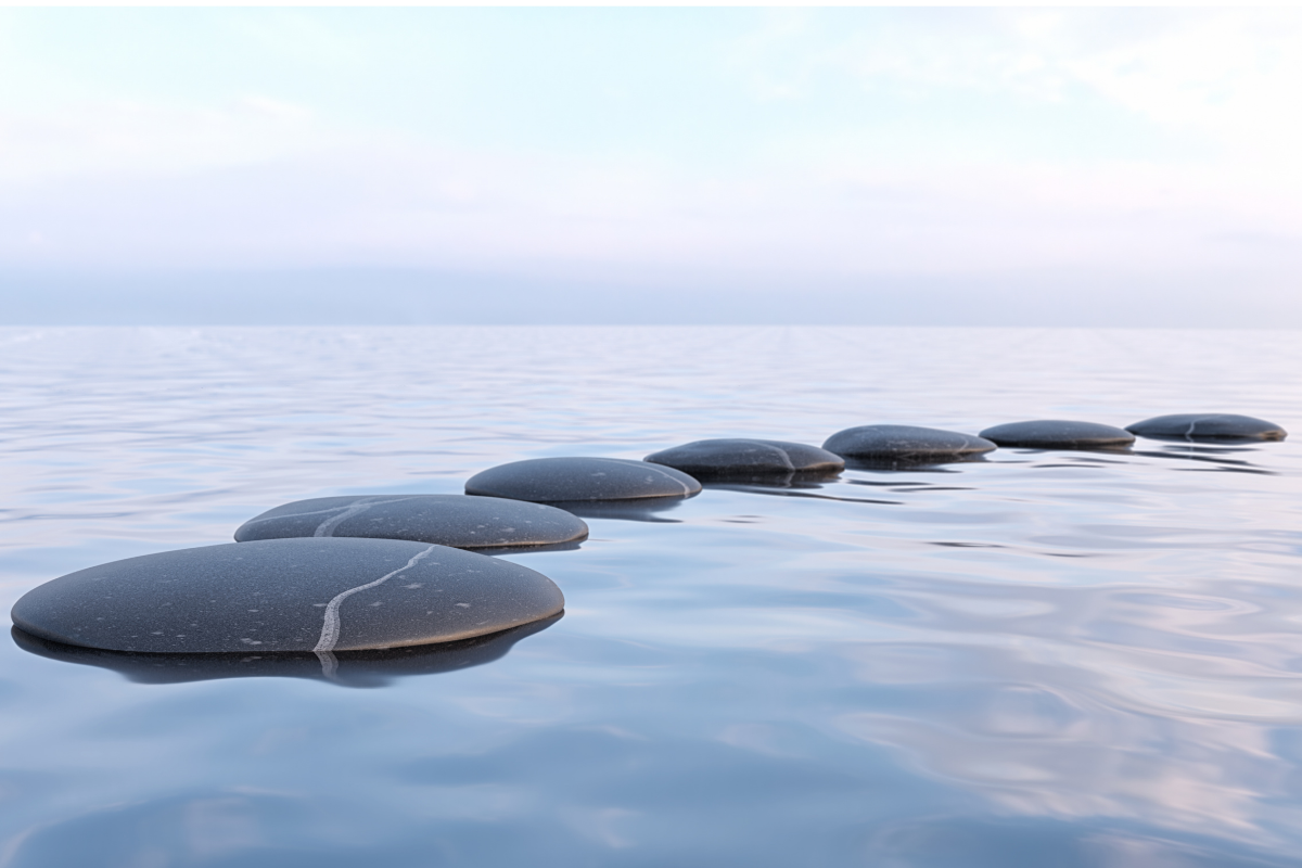 stones in water